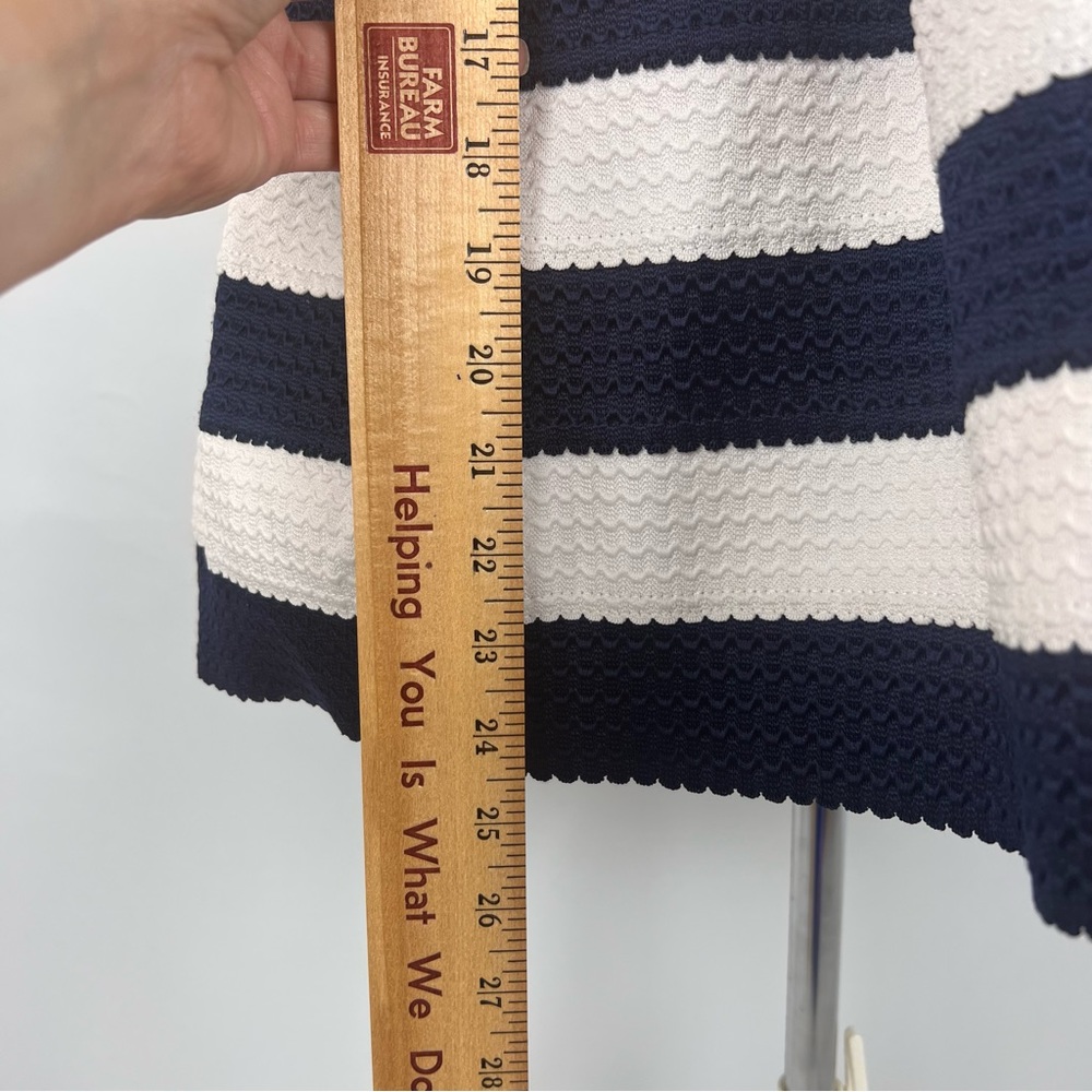 San Souci Navy & White Striped Strapless Mini Dress Size M - Picture 4 of 9